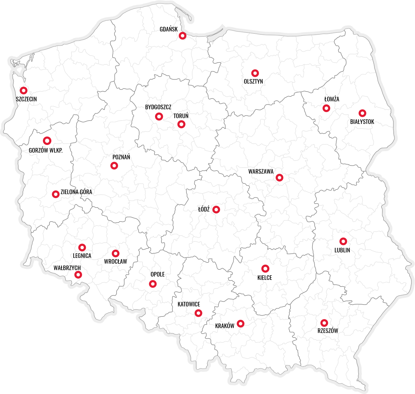 Mapa kontaktów Jarexs